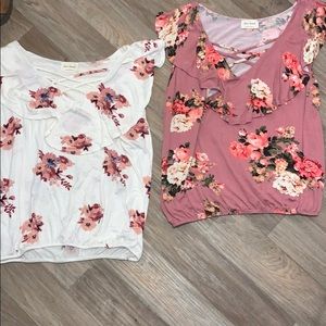 Two (2) Floral tops!